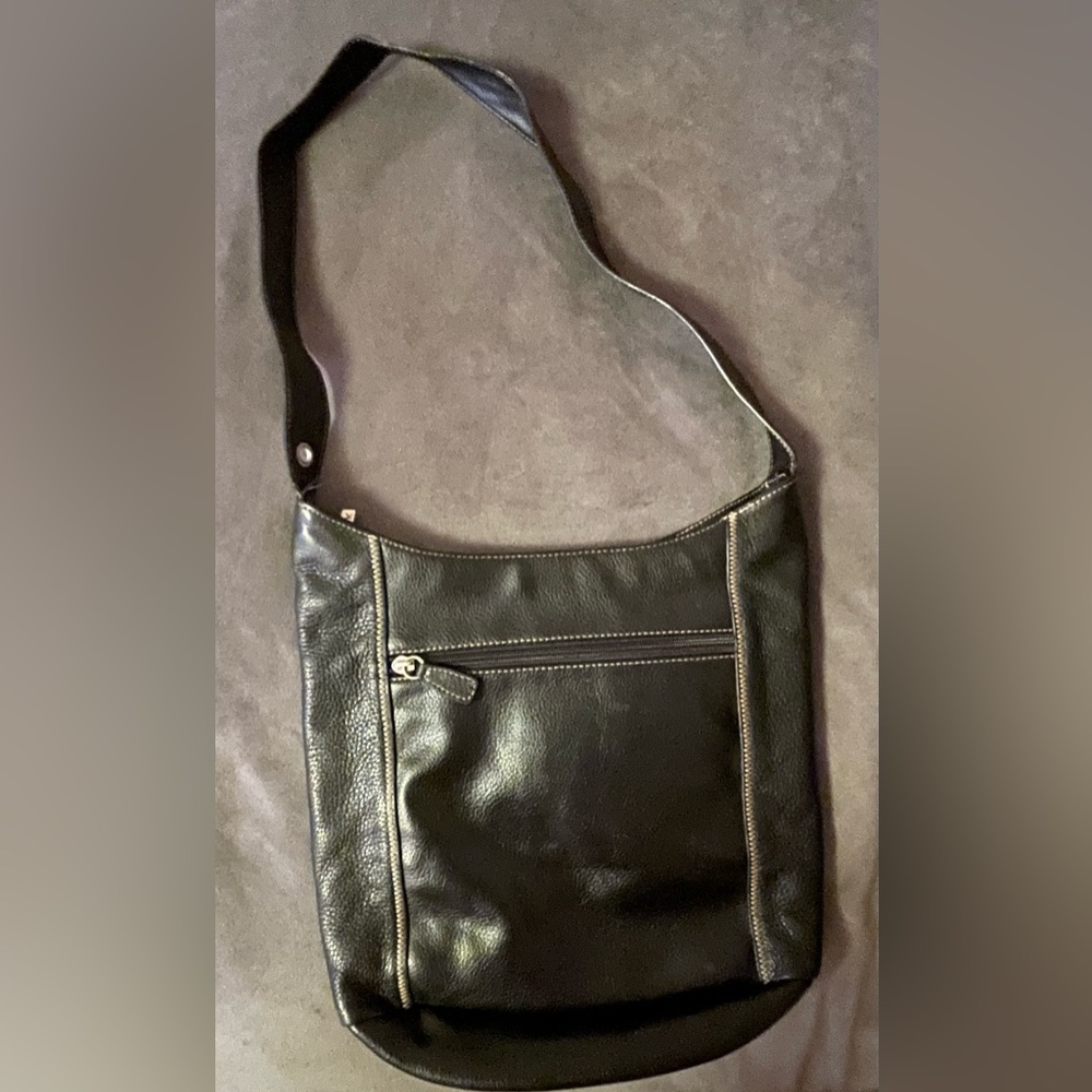 The Sak original black leather satchel shoulder purse great condition vintage - Picture 4 of 6